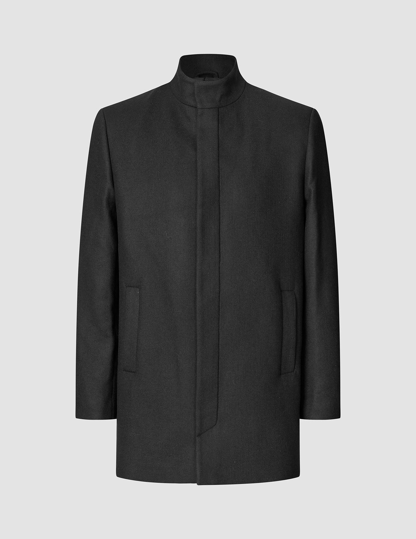Casentino Wool Coat Black